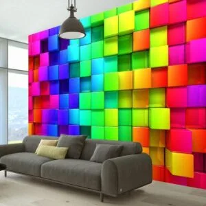 Fotobehang - Colourful Cubes