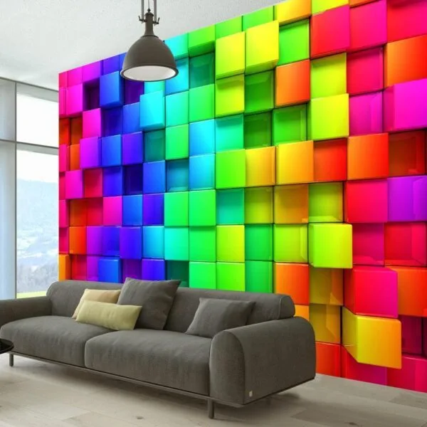 Fotobehang - Colourful Cubes