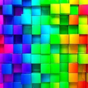 Fotobehang - Colourful Cubes