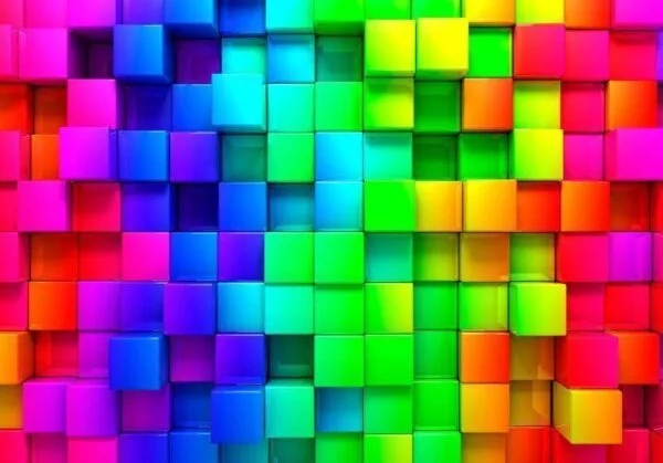 Fotobehang - Colourful Cubes