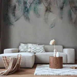 Fotobehang - Colourful Feathers