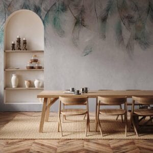 Fotobehang - Colourful Feathers