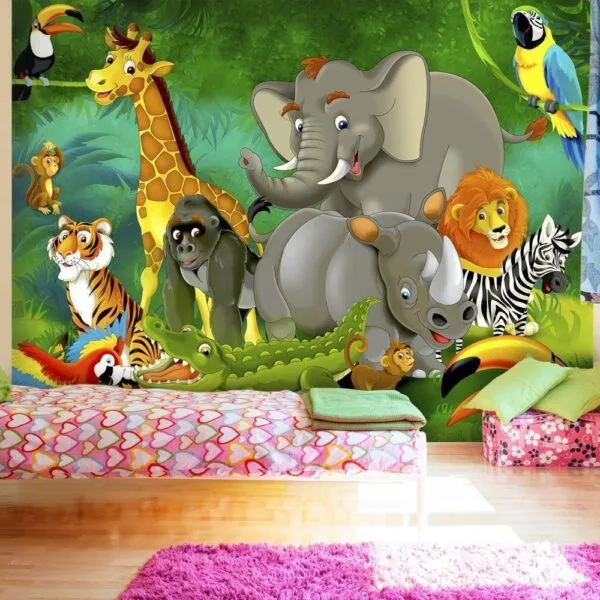 Fotobehang - Colourful Safari
