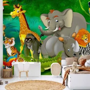 Fotobehang - Colourful Safari