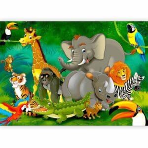 Fotobehang - Colourful Safari