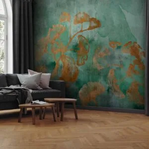 Fotobehang - Copper Ginkgo