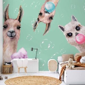 Fotobehang - Crazy Llamas