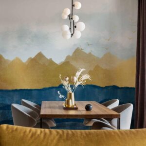 Fotobehang - Dawn in the Mountains - Second Variant