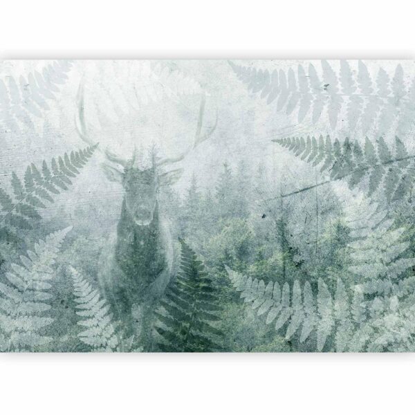 Fotobehang - Deer in Ferns - Third Variant