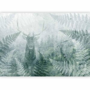 Fotobehang - Deer in Ferns - Third Variant