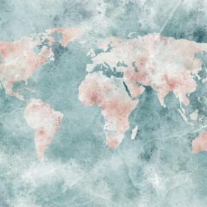 Fotobehang - Delicate Map