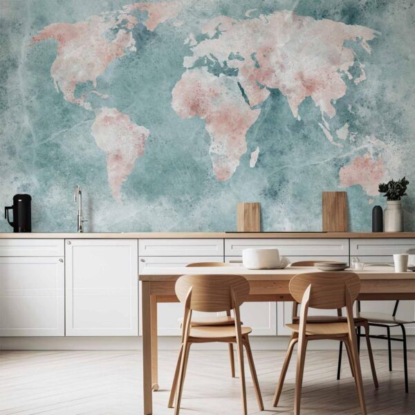 Fotobehang - Delicate Map
