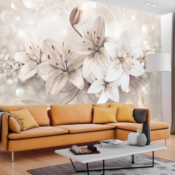 Fotobehang - Diamond Lilies