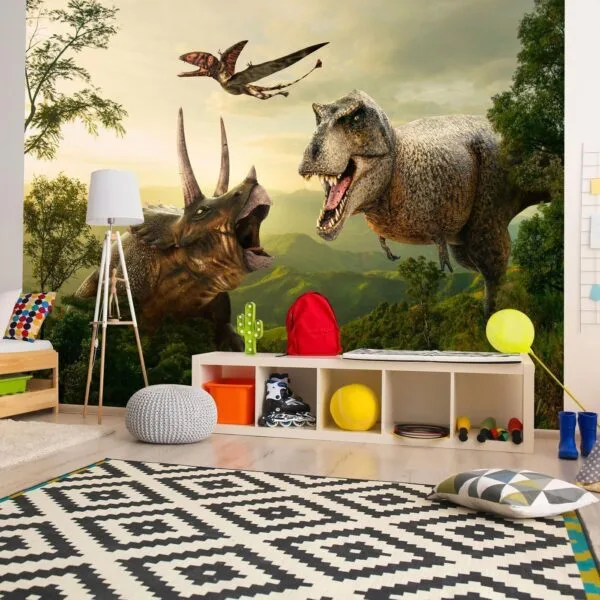 Fotobehang - Dinosaur Square