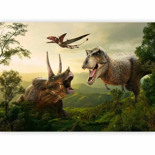 Fotobehang - Dinosaur Square