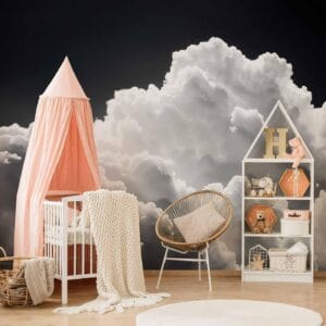 Fotobehang - Discover the Endless Play of Sunlight – Clouds and Shadows in the Sky