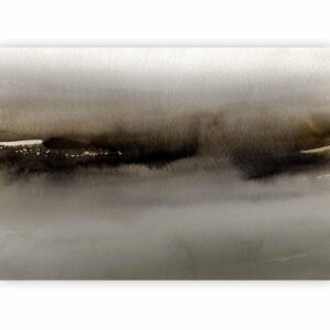 Fotobehang - Diuna - abstract modern painting in grey with black pattern