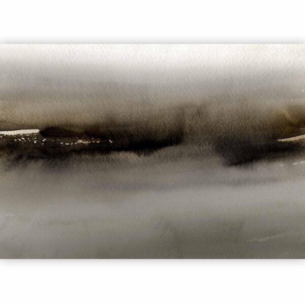 Fotobehang - Diuna - abstract modern painting in grey with black pattern