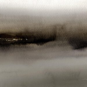 Fotobehang - Diuna - abstract modern painting in grey with black pattern