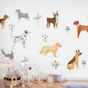Fotobehang - Doggies - a Subtle Illustration for Children