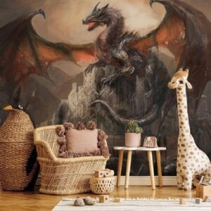 Fotobehang - Dragon castle