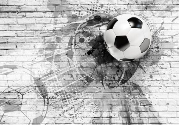 Fotobehang - Dynamic Football