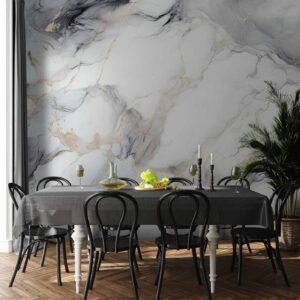 Fotobehang - Elegant Marble - Stone Structures in Neutral Colours