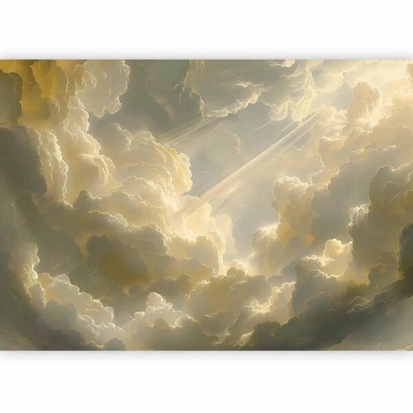 Fotobehang - Enchanting Play of Colors Against a Backdrop of Clouds