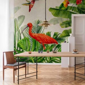 Fotobehang - Exotic Birds - Third Variant
