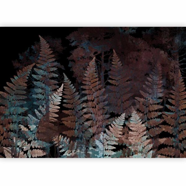 Fotobehang - Ferns in the Woods - Third Variant