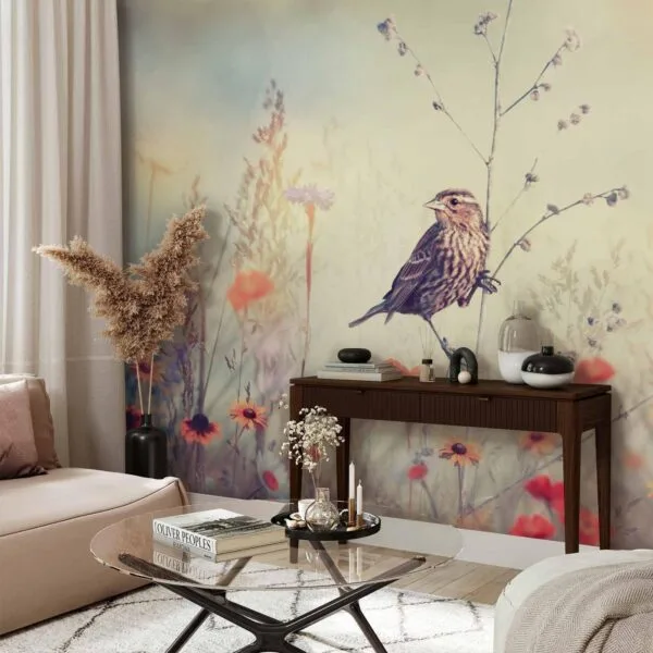 Fotobehang - Field Bird