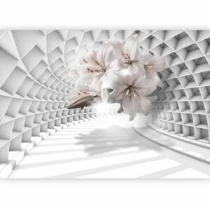 Fotobehang - Flowers in the Tunnel