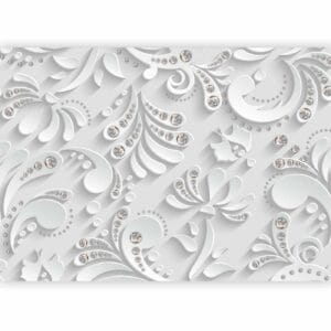 Fotobehang - Flowers with Crystals