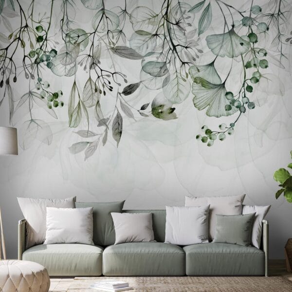 Fotobehang - Foggy Nature - Green
