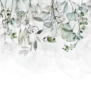 Fotobehang - Foggy Nature - Green