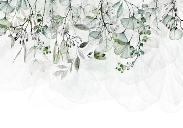 Fotobehang - Foggy Nature - Green