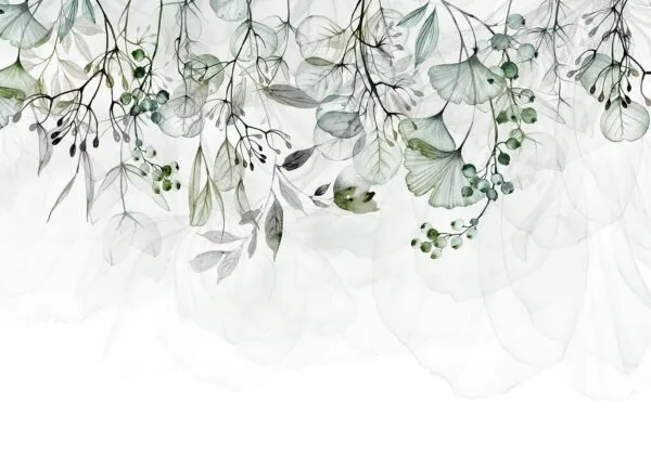Fotobehang - Foggy Nature - Green