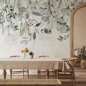 Fotobehang - Foggy Nature - Green