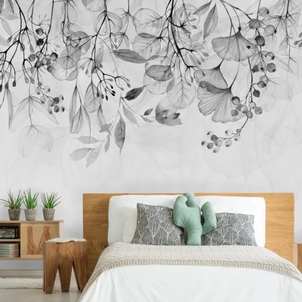 Fotobehang - Foggy Nature - Grey