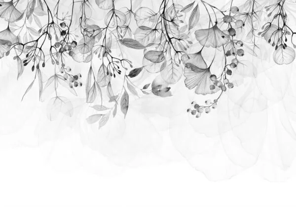 Fotobehang - Foggy Nature - Grey