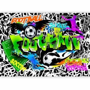 Fotobehang - Football Graffiti