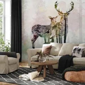 Fotobehang - Forest Family