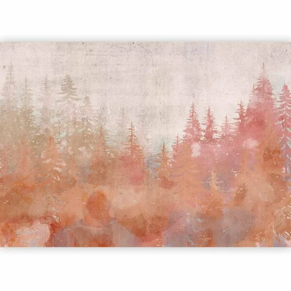 Fotobehang - Forest at Sunset