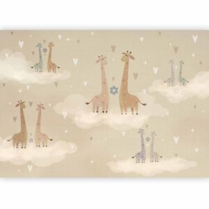 Fotobehang - Giraffes in Love