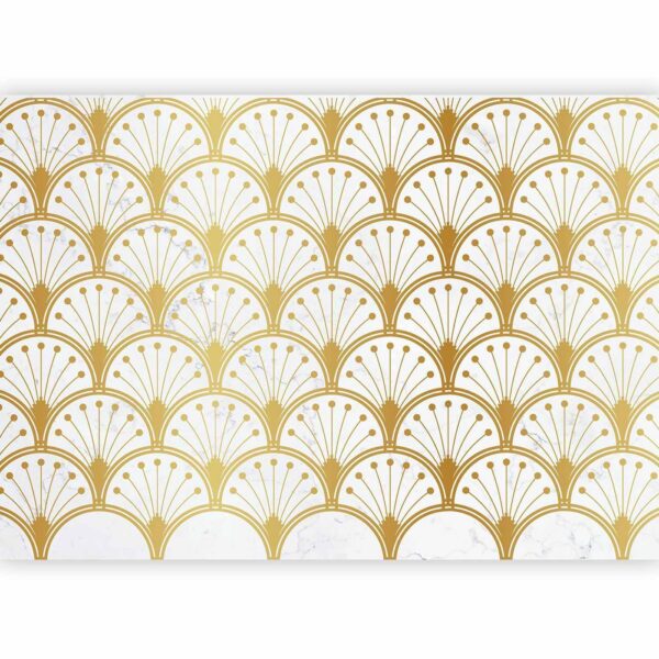 Fotobehang - Gold and Marble Art Deco-inspired Pattern