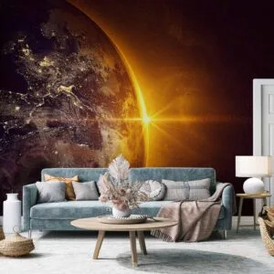Fotobehang - Golden Earth