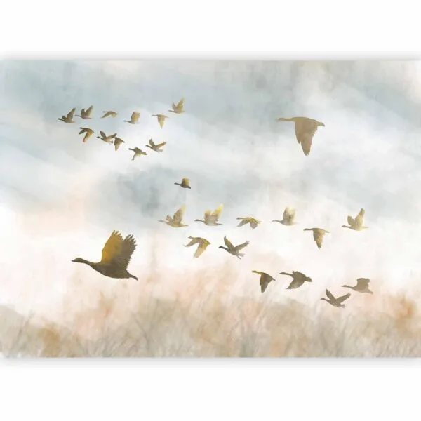 Fotobehang - Golden Geese
