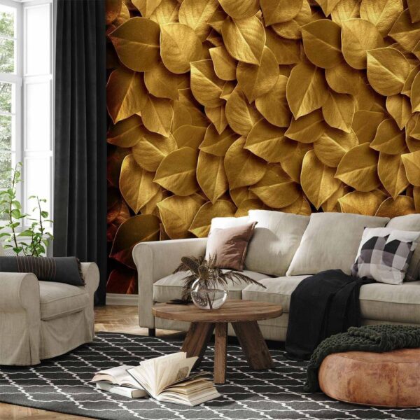 Fotobehang - Golden Leaves