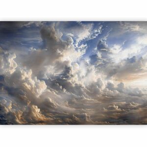 Fotobehang - Golden Reflections on Clouds Foretelling Dusk