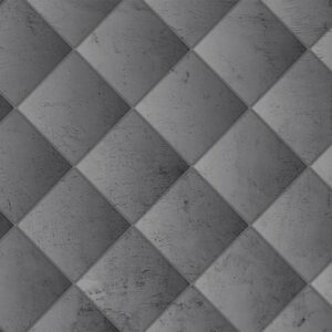Fotobehang - Grey symmetry - geometric pattern in concrete pattern with light joints